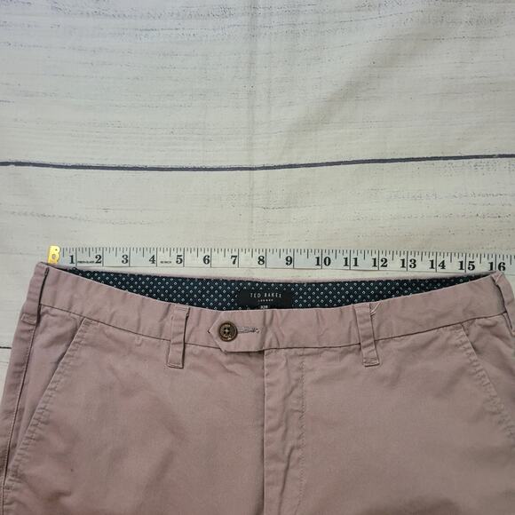 Ted Baker Size 32R Violet Slim Fit Stretch Chinos Men’s Pants - Picture 3 of 8